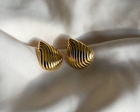 Gold Lune Earrings
