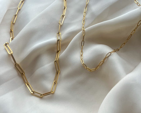 Link Chain Necklace Layering Set