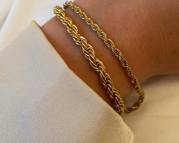 Twisted Rope Chain Bracelet